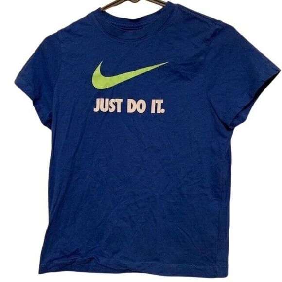 NIKE JUST DO IT SIZE YOUTH MEDIUM M+ T-SHIRT - Picture 1 of 3